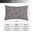 thumbnail image 2 of Naloa Ladybugs on Black and White Striped Pillow Covers, Throw Pillow Case Cushion Covers,Cushion for Bedroom,Couch,Home-14"x20", 2 of 6