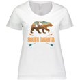 thumbnail image 3 of Inktastic South Dakota Vacation Bear Silhouette Women's Plus Size T-Shirt, 3 of 5