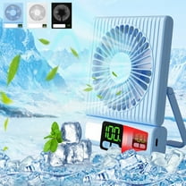 PALIFEUR Desk Fan, Mini Portable Small Fan, Lightweight Household Fan for Bedroom Home Office, 5 Speed Settings Adjustable Fans, 6.77 x 5.27 Inch