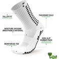 thumbnail image 3 of LUX Sports Anti Slip Grip Soccer Socks Unisex Calf Length White Size 6-11.5 Athletic Performance Socks, 3 of 6
