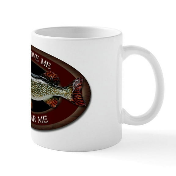 CafePress - Northern Pike Mug - 11 oz Ceramic Mug - Novelty Coffee Tea Cup
