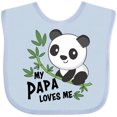 thumbnail image 3 of Inktastic My Papa Loves Me- Cute Panda Boys or Girls Baby Bib, 3 of 4
