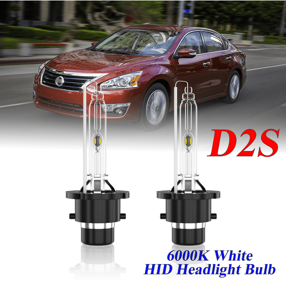 For Nissan Altima 2002-2016 D2S HID Headlight High/Low Beam 6000K Crystal White Xenon Bulbs Set 2