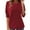 Red, variant on UANWENN Spring and Autumn Long Sleeve Shirt for Women New Large Size Loose Top That Appears and Versatile As An Undershirt Womens Shirts 3 4 Sleeve 3x Tunic Womens plus Short Sleeve Blouse plus T