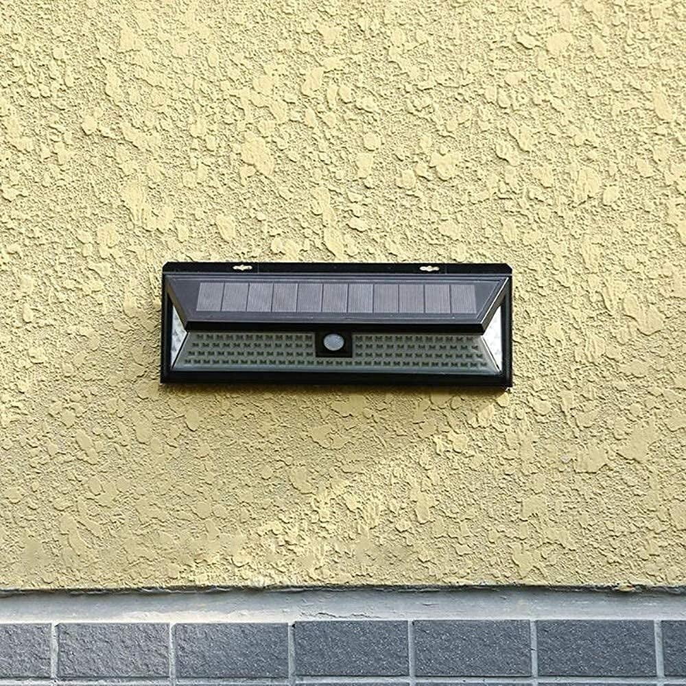 Yi Lighting LED Solar Powered Light Outdoor, 118 LEDs PIR Motion Sensor Weatherproof For Garden Wall Fence Yard