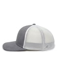 thumbnail image 5 of OC Sports OC12M Phenom Performance Twill Front Panel Cap -Heathered Graphite White, 5 of 8