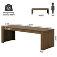 thumbnail image 2 of Spaco 79" Two Person Desk, Computer Desk Double Office Desk, Desk for Indoor as Home, Office, Brown, 2 of 5