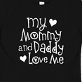 thumbnail image 4 of Inktastic Mommy and Daddy Love Me Valentine Boys or Girls Baby T-Shirt, 4 of 5