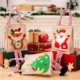 thumbnail image 4 of Bolsa de regalo grande de Navidad para niños, saco de Papá Noel con cordón, decoración navideña, regalo de fiesta, recuerdo de Año Nuevo 2023, 2024, 4 of 4