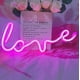 thumbnail image 1 of Letreros de neón con luz LED de amor de Yjmei, letreros decorativos de marquesina para pared, habitaciones, bodas, fiestas, bares, pubs, hoteles, playas y espacios recreativos (rosa), 1 of 5