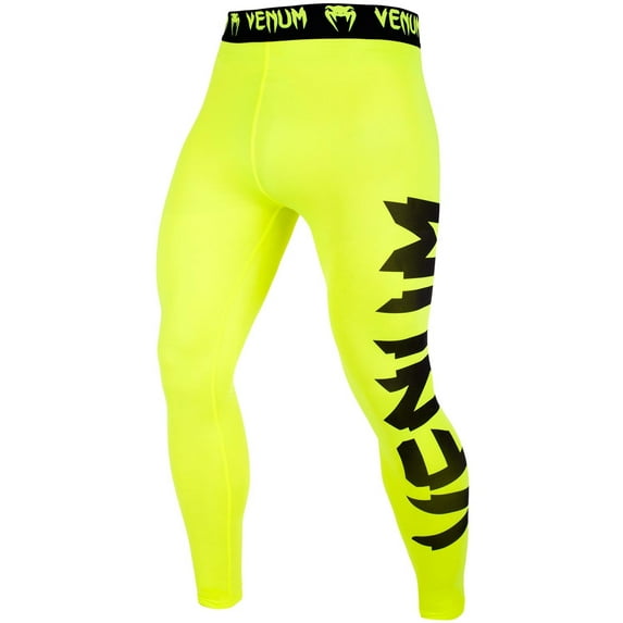 Venum Men's Giant Compression Pants Spats Neon Yellow