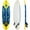 Yellow, variant on Gymax 6ft Surfing Body Board  w/ 3 Removable Fins Safety Leash Red