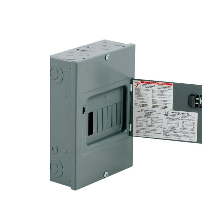 Square D Load Center,100A,Lug,1 Phase,8 Spaces QO816L100DS
