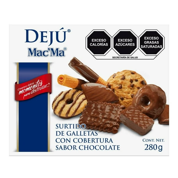 Surtido de galletas Mac'Ma Dejú cobertura chocolate 280 g