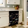 thumbnail image 3 of Dinosaurs Graphic Dishwasher Magnet Cover Decorative Sticker for Home Cabinet Kitchen 23" x26", 3 of 5