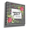 thumbnail image 2 of Epic Graffiti 'Amazing Grace on Plaid' by Cindy Jacobs, Canvas Wall Art, 18"x18", 2 of 2