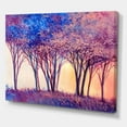 thumbnail image 3 of Designart ' Colorful Blue Trees Abstract Forest Landscape ' Modern Canvas Wall Art Print, 3 of 4