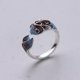 thumbnail image 1 of Nuevos anillos de mariposa a la moda, hojas de Zirconia cúbica brillante, anillo de dedo ajustable geométrico, regalos de joyería delicada minimalista para niñas Deng Xun unisex, 1 of 2