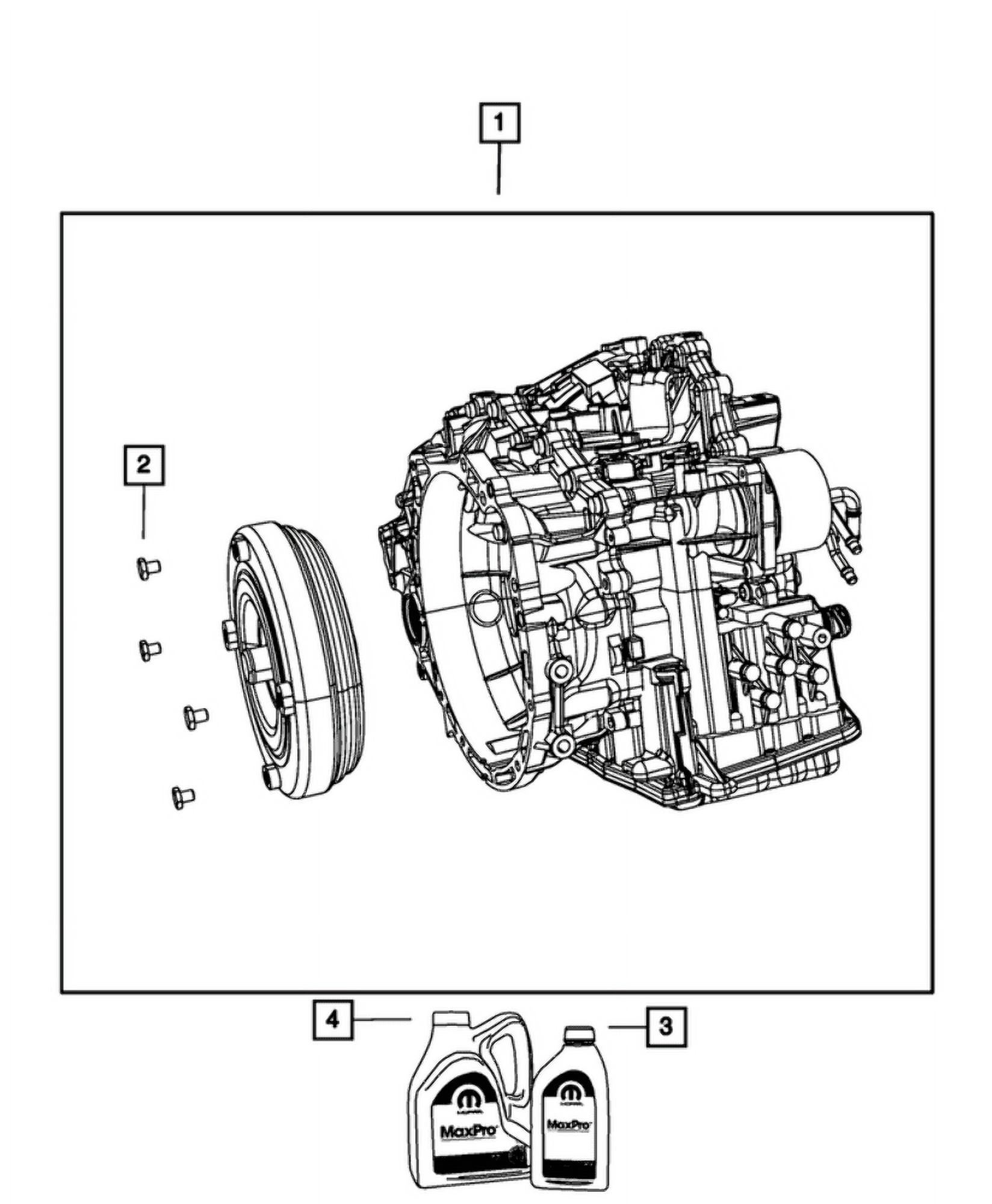 New Genuine Mopar Fluid Automatic Transmission 2009-2017 OE 5191184AB