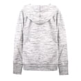 thumbnail image 2 of A2Y Women's Causal Basic Simple Zip Up Hoodie Sweat Jacket Marled Charcoal L, 2 of 5