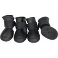 thumbnail image 1 of Pet Life F30BKSM Elastic Protective Multi-Usage All-Terrain Rubberized Dog Shoes, Black - Small, 1 of 1