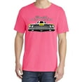 thumbnail image 2 of Wild Bobby, 1969 Plymouth Road Runner Hot Rod Racing, Cars and Trucks, Garment-Dyed Washed Look Short Sleeve Tees, Neon Pink, Medium, 2 of 3