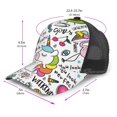 thumbnail image 2 of Lsque Fun Animal with Unicorn Printed Trucker Hat - Baseball Cap for Men Women - Breathable Mesh Side, Adjustable Fit - for Casual Wear, 2 of 7
