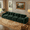 Green, variant on Eyisean 140'' Boneless Couch with Tufted, U Shaped Sectional Couches For Living Room, 4 Seater Cloud Couch with Ottoman, Retro Velvet Floor Sofa for Bedroom, No Assembly Required