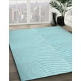 thumbnail image 2 of Ahgly Company Indoor Square Patterned Electric Blue Area Rugs, 8' Square, 2 of 6
