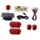 thumbnail image 2 of Kit de bricolaje para juegos de arcade de 1 jugador con mango de joystick, piezas de repuesto, componentes de fácil instalación con botones a presión Rojo, 2 of 10