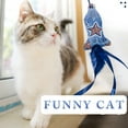 thumbnail image 3 of 2PCS Cat Fish Wand Mouse Shape Cute Interactive Wood Kitten Wand Toy Cat Teaser, 3 of 10