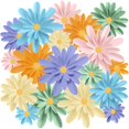 thumbnail image 1 of Decoraciones de flores de papel MotiMind, 18 unidades, para pared, bricolaje, 1 of 6