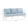 thumbnail image 6 of Better Homes & Gardens Aubrey Outdoor Metal Sofa with Blue Cushion, 6 of 9