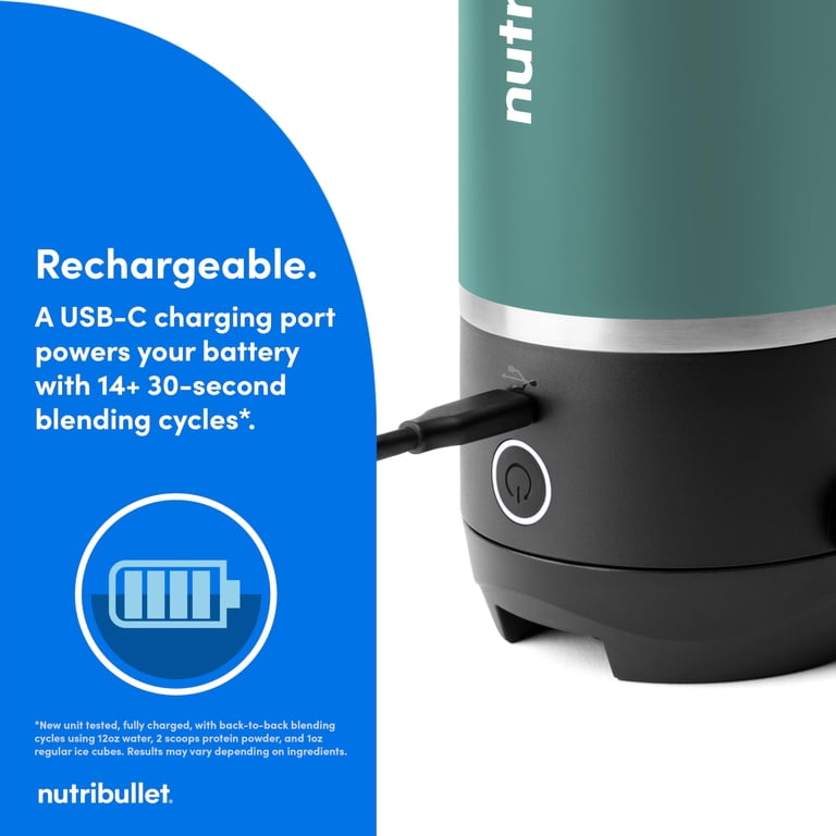nutribullet Flip Portable Blender with Insulated Cup, Eucalyptus