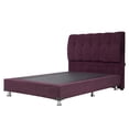 thumbnail image 3 of Box Base Cama Individual + Cabecera Nube Morado Dicasa  Velvet, 3 of 7
