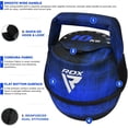 thumbnail image 4 of RDX Kettlebell Weights Sandbag with Handle, Fitness Strength Training Weight Lifting Bodybuilding Workout, Swings Squats Snatch Deadlift Thruster, Available In 4 6 8 10 12KG, 4 of 5