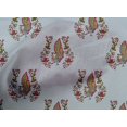 thumbnail image 4 of oneOone Cotton Poplin Fabric Leaves|Floral & Peacock Block Decor Fabric Printed BTY 56 Inch Wide, 4 of 4