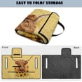 thumbnail image 5 of COEQINE Golf Cart Seat Covers with Carry Handle, Comfortable Golf Cart Seat Towel Blanket, Fits for EZGO Yamaha Club Car and Other 2-Seat Golf Carts, Highland Cow Sunflower Yellow, 5 of 8