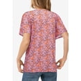 thumbnail image 2 of ellos Women's Plus Size Flutter Sleeve Tee - 18/20, Dusty Pink Floral, 2 of 2