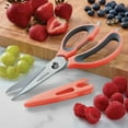 thumbnail image 2 of Farberware 4 in 1 Shears with Coral and Gray Handle, 2 of 14