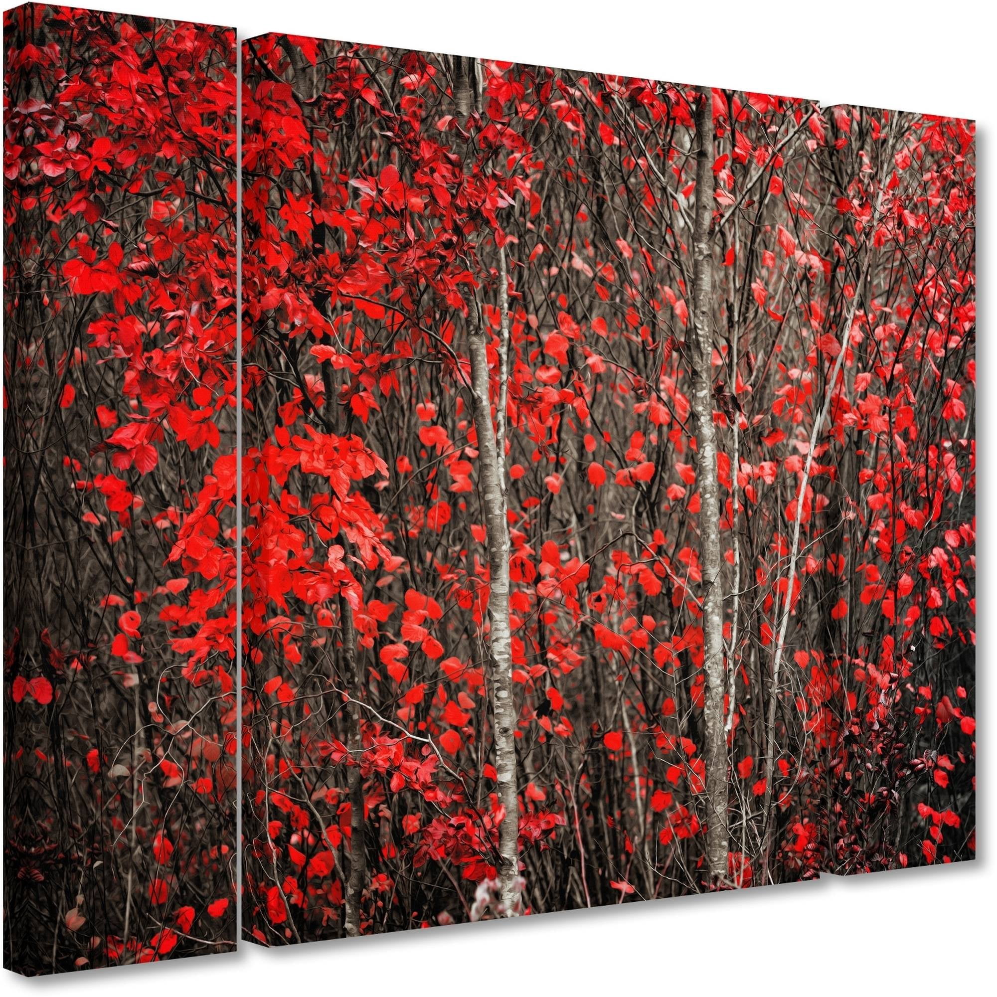 Trademark Fine Art "Hush Before Winter" Canvas Art by Philippe Sainte-Laudy Three Panel Set