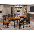 thumbnail image 4 of East West Furniture Dover 7-piece Wood Dining Set in Black/Cherry, 4 of 4