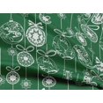 thumbnail image 4 of oneOone Rayon Green Fabric Merry Christmas Fabric For Sewing Printed Craft Fabric By The Yard 56 Inch Wide-9WY, 4 of 6