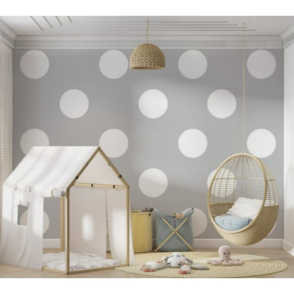 Tiptophomedecor Abstract Wallpaper Wall Mural - Charming Dots