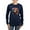 Navy, variant on CafePress - Cute Cat Watercolor Long Sleeve T Shirt - Women's Long Sleeve Graphic Tee Casual Fit