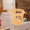 thumbnail image 7 of WHAMVOX  Wicker Basket with Lid Decorative Storage Woven Hanging Baby, 7 of 7