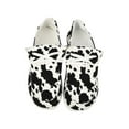 thumbnail image 3 of Woobling Women Lightweight Boat Shoes Casual Loafers Slip On Deck Breathable Canvas Sneakers Cow Pattern 7, 3 of 5