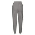 thumbnail image 5 of CLOISE Sweatpants Women Joggers Baggy Jogger Pants Comfort Pull on Tall Elastic Bottom Trousers Gray Oversized Elastic Waist Drawstring Solid Sweatpants with Pockets Trendy Everyday Trousers, 5 of 5