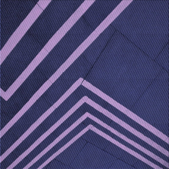 Ahgly Company Indoor Square Patterned Light Purple Area Rugs, 6' Square