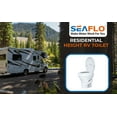 thumbnail image 2 of SEAFLO RV Toilet - Standard Height, Gravity Flush, Foot Pedal, Soft Close Lid (Bone Color), 2 of 6